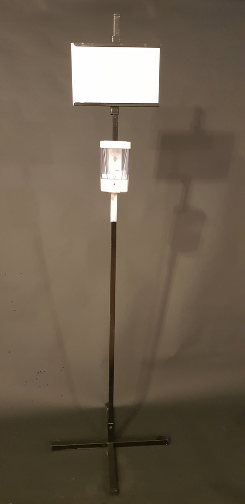 Sanitizing totem dispenser rental in Milan Italy